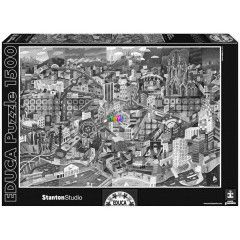 Puzzle - Barcelona, Philip Stanton, 1500 db