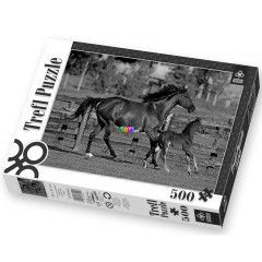 Puzzle - Barna l csikval, 500 db