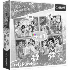 Puzzle - Boldog Disney hercegnk egy napja, 4 az 1-ben
