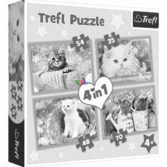 Puzzle - Boldog macskk, 4 az 1-ben