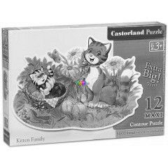 Puzzle - Cica csald, 12 db