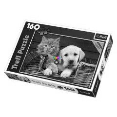 Puzzle - Cica s kutyaklyk, 160 db