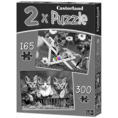 Puzzle - Cicák, 165 + 300 db