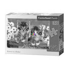 Puzzle - Cick kosrban, 70 db