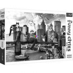 Puzzle - Crazy City - Macskk New Yorkban, 1000 db