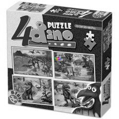 Puzzle - Dino, 4 az 1-ben