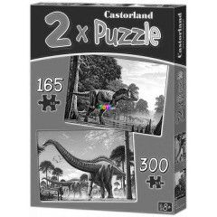 Puzzle - Dinoszauruszok, 165 db + 300 db