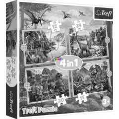 Puzzle - Dinoszauruszok, 4 az 1-ben