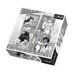 Puzzle - Disney hercegnk bartokkal, 4 az 1-ben