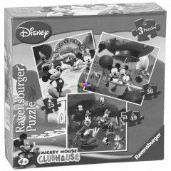 Puzzle - Disney Mikiegr, 3 az 1-ben