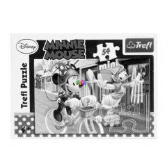 Puzzle  - Divatos Minnie egr -  A tengerparton, 54 db