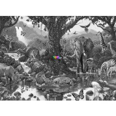 Puzzle - Dzsungel llatok, 500 db