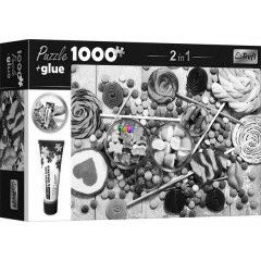 Puzzle - dessgek, 1000 db + ragaszt