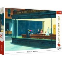 Puzzle - Edward Hopper, Éjjeli baglyok puzzle, 1000 db