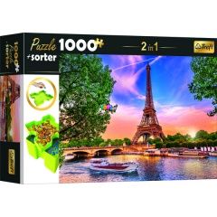 Puzzle - Eiffel torony, 1000 db + szortírozó tálca