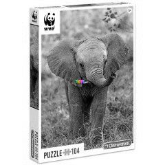 Puzzle - Elefnt, 104 db