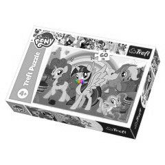 Puzzle - n kicsi pnim, szivrvnyos, 60 db