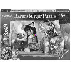 Puzzle - Enchantimals, 3 x 49 db