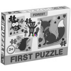 Puzzle - Erdei llatok, 4 az 1-ben
