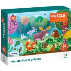 Puzzle - Erdei állatok, 60 db