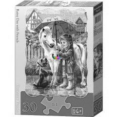 Puzzle - Ess nap bartokkal, 30 db