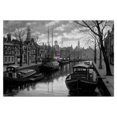 Puzzle - Eugene Lushpin: Amszterdam este, 1500 db