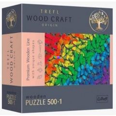 Puzzle fából - Szivárvány pillangók, 500+1 db