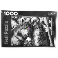 Puzzle - Farkasok a tli erdben, 1000 db