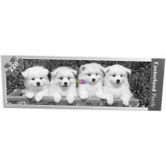 Puzzle - Fehr kutyaklykk, 220 db