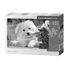 Puzzle - Fehr terrier kutyus, 70 db