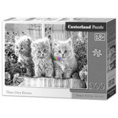 Puzzle - Hrom szrke kiscica, 300 db