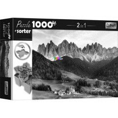 Puzzle - Hegyvidk puzzle, 1000 db + szortroz tlca
