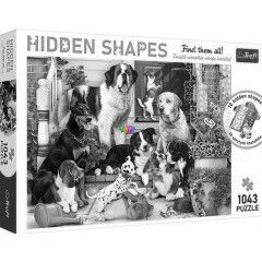 Puzzle - Hidden Shapes - Kutya mka, 1043 db