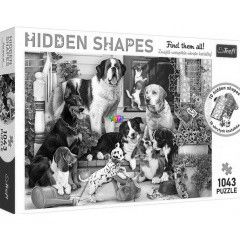 Puzzle - Hidden Shapes - Kutya móka, 1043 db