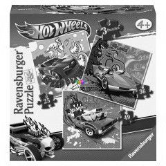 Puzzle - Hot Wheels, 3 az 1-ben