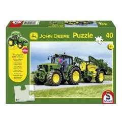 Puzzle - John Deere 7530 zöld traktor, 40 db