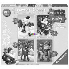 Puzzle - Karcsonyi bartok - Els baby puzzle