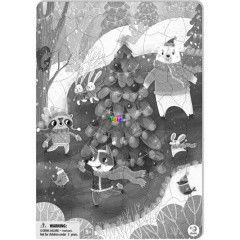 Puzzle - Korcsolyz llatok, 53 db