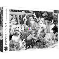 Puzzle - Kutyk a kertben, 1000 db