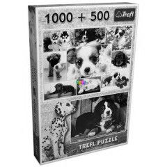 Puzzle - Kutyaklykk, 1000 s 500 db