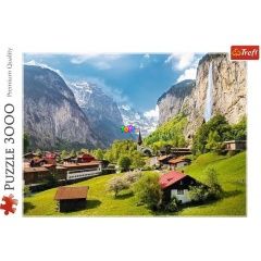 Puzzle - Lauterbrunnen, Svájc, 3000 db