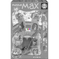 Puzzle - Lovagok és hercegnők, 48 db