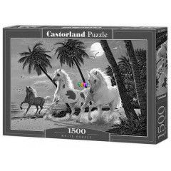 Puzzle - Lovak a tengerparton, 1500 db