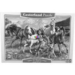 Puzzle - Lovakkal a rten, 120 db