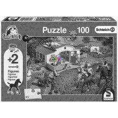 Puzzle - Lovastanya, 100 db, kt ajndk Schleich figurval