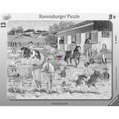 Puzzle - Lovasudvar, 13 db