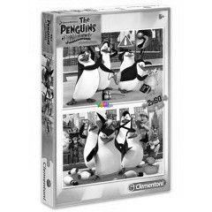 Puzzle -Madagaszkr pingvinjei, 2x60 db