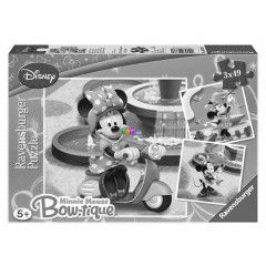 Puzzle - Minnie a parkban, 3x49 db