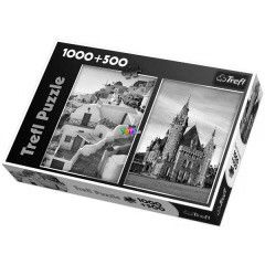 Puzzle - Moschna kastly s Szantorini, 1000+500 db