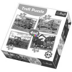 Puzzle - Munkagpek, 4 az 1-ben